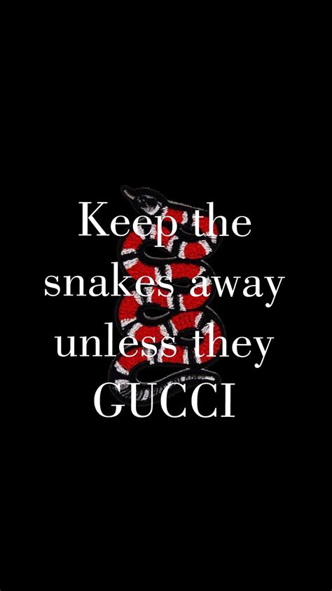 stay away from snakes unless they gucci|Keep the Snakes Away Unless They Gucci .